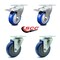 Service Caster 4 Inch Blue Polyurethane Wheel Swivel Top Plate Caster Total Lock Brakes, 2PK SCC-TTL20S414-PPUB-BLUE-2-S-2 - alternate 7